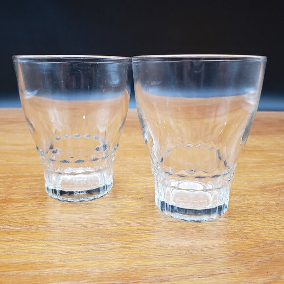 Anchor Hocking Windsor Clear Juice Glasses Set of 2 – 5 oz VTG Diamond Pattern - Picture 1 of 9